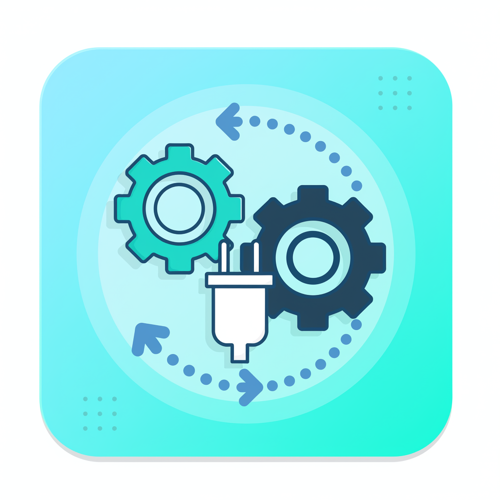 Database icon showing data synchronization